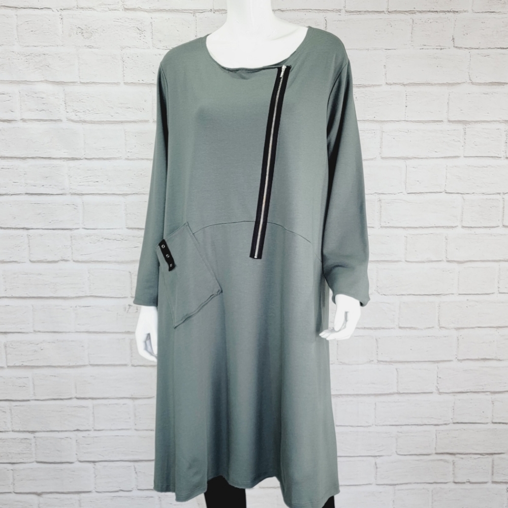 NWT! Chalet Moss/Blk Dress/Tunic Size:XL